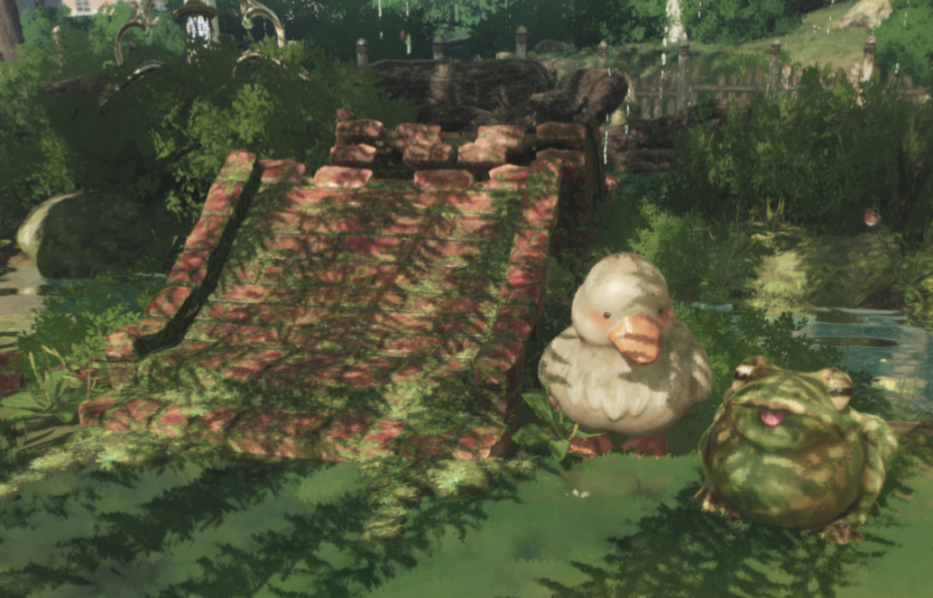 Garden Life: A Cozy Simulator: Stone frog and duck 